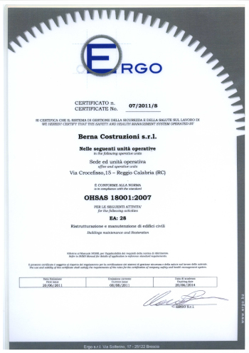 Certificato Ergo